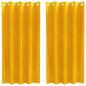Preview: Verdunkelungsvorhänge mit Ösen 2 Stück Senfgelb Samt