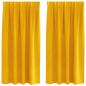Preview: Verdunkelungsvorhänge mit Oberband 2 Stück Senfgelb Samt