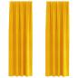Preview: Verdunkelungsvorhänge mit Oberband 2 Stück Senfgelb Samt