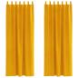 Preview: Verdunkelungsvorhänge mit Aufhängeschlaufen 2 Stück Senfgelb Samt