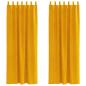 Preview: Verdunklungsvorhänge mit Schlaufen 2 Stück Senfgelb Samt