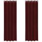Preview: Verdunkelungsvorhänge mit Ösen 2 Stück Weinrot Velvet