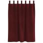 Preview: ARDEBO.de - Verdunkelungsvorhänge mit Aufhängeschlaufen 2 Stück Weinrot Samt