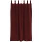 Preview: Verdunkelungsvorhänge mit Aufhängeschlaufen 2 Stück Weinrot Velours
