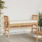 Preview: ARDEBO.de - Gartenbank mit Kissen 110 cm aus Bambus