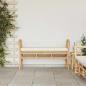 Preview: Gartenbank mit Kissen 110 cm aus Bambus