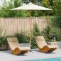 Preview: ARDEBO.de - Gartenparasol Cremeweiß 240x260 cm aus Bambus