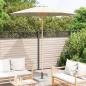 Preview: Gartenparasol Cremeweiß 240x260 cm aus Bambus