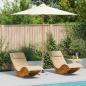 Preview: ARDEBO.de - Garten-Schirm Creme 270x260 cm aus Bambus