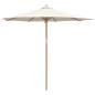 Preview: Garten-Schirm Creme 270x260 cm aus Bambus