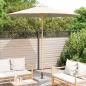 Preview: Garten-Schirm Creme 270x260 cm aus Bambus