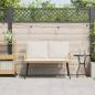 Preview: Gartenbank Natur 114x64x78 cm Poly Rattan