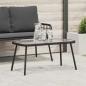 Preview: ARDEBO.de - Couchtisch Schwarz 90x45x42 cm Poly-Rattan