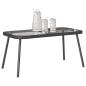 Preview: Couchtisch Schwarz 90x45x42 cm Poly-Rattan