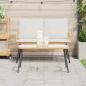 Preview: Couchtisch Natur 90x45x42 cm Poly Rattan