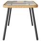 Preview: Couchtisch Natur 90x45x42 cm Poly Rattan