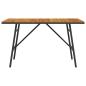 Preview: Esstisch Schwarz 110x55x62 cm aus Akazienholz