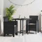 Preview: ARDEBO.de - Gartenstuhl Set mit 2 Anthrazit, Taupe Kunststoff Standard