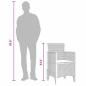 Preview: Gartenstuhl Set mit 2 Anthrazit, Taupe Kunststoff Standard