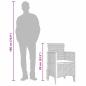 Preview: Gartenstuhl Set mit 2 Anthrazit, Taupe Kunststoff Standard