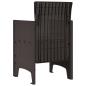 Preview: Gartenstuhl Set aus 2 Braun Rattan Standard Langlebig