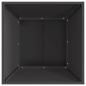 Preview: Feuerstelle Quadrat Schwarz 60x60x35 cm Stahl