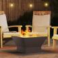 Preview: Feuerstelle Schwarz 60 x 60 x 35 cm Wetterfeststahl