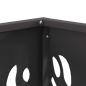 Preview: Feuerstelle Quadrat Schwarz 40x40x40 cm Stahl