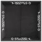 Preview: Feuerstelle Quadrat Schwarz 60x60x40 cm Stahl