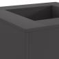 Preview: Feuerstelle Quadrat Schwarz 60x60x30 cm Stahl