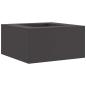 Preview: Feuerschale Quadratisch Schwarz 80x80x40 cm Stahl