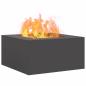 Preview: Feuerschale Quadratisch Schwarz 80x80x40 cm Stahl