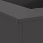 Preview: Feuerschale Quadratisch Schwarz 80x80x40 cm Stahl
