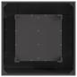Preview: Feuerschale Quadratisch Schwarz 80x80x40 cm Stahl