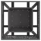 Preview: Feuerstelle Quadrat Schwarz 60x60x30 cm Stahl