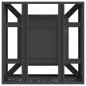 Preview: Feuerstelle Quadrat Schwarz 60x60x30 cm Stahl