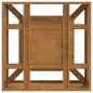 Preview: Feuerstelle Quadrat 60x60x30 cm Wetterstahl