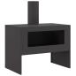 Preview: Feuerschale mit Schornstein Schwarz 80x50x96 cm Stahl