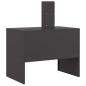Preview: Feuerschale mit Schornstein Schwarz 80x50x96 cm Stahl