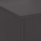 Preview: Feuerschale mit Schornstein Schwarz 80x50x96 cm Stahl