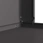 Preview: Feuerschale mit Schornstein Schwarz 80x50x96 cm Stahl