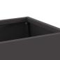 Preview: Feuerstelle mit Holzlager Schwarz 60x35x100 cm Stahl