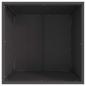 Preview: Feuerstelle Quadrat Schwarz 50x50x30 cm Stahl