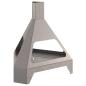 Preview: Feuerstelle mit Chimney 50x43x52 cm Wetterstahl