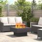 Preview: ARDEBO.de - Feuerstelle Schwarz 80 x 80 x 40 cm Wetterfeststahl