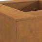 Preview: Feuerstelle Quadrat 80x80x40 cm Wetterstahl