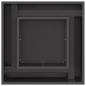 Preview: Feuerstelle Quadrat Schwarz 60x60x30 cm Stahl