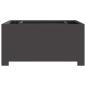Preview: Feuerschale Quadrat Schwarz 80x80x40 cm Stahl