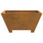 Preview: Feuerstelle Quadrat 60x60x30 cm Wetterstahl