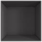 Preview: Feuerstelle Quadrat Schwarz 80x80x40 cm Stahl
